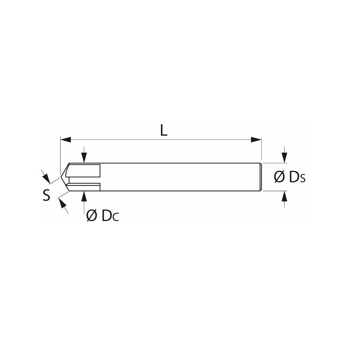 Mũi champer 60 độ D12 208137 Mũi champer 60 độ D12 208137